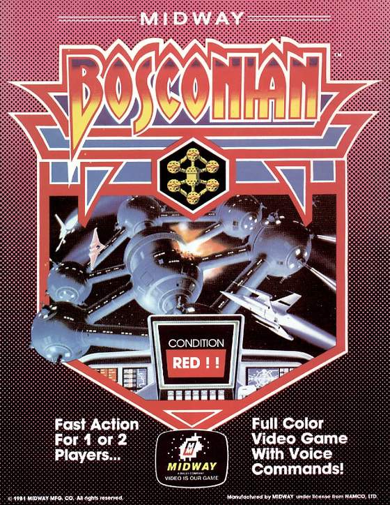 Bosconian Flyer: 1 Front